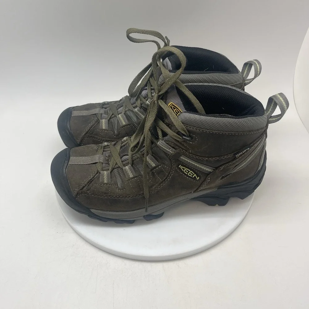 Keen Boots Womens 9.5 Targhee II Mid 1014997 Waterproof Hiking Trail Brown Shoes